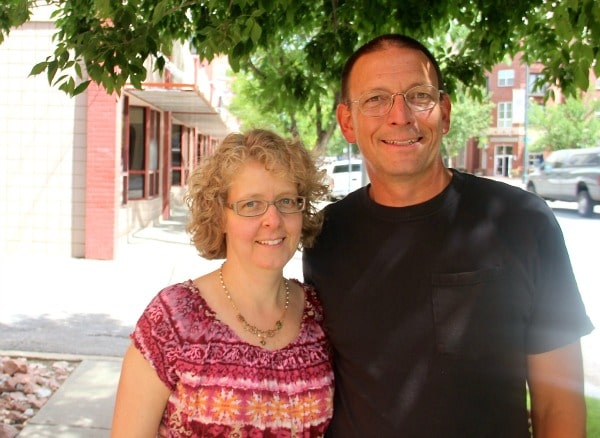 Lisa and Bob Orzolek. Art and Artist. Photo by John Moore. 