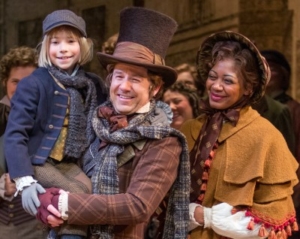 The cast of A Christmas Carol poses for a photo
