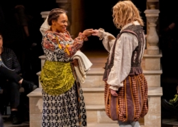 Kim Staunton and Cameron Folmar in TWELFTH NIGHT_ Photos by Adams VisCom