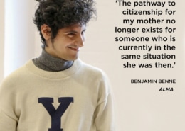Benjamin Benne quote. Alma. Photo by John Moore