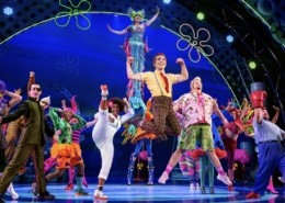 The Company of 'The SpongeBob Musical' sing 'Bikini Bottom Day. Photo by Jeremy Daniel