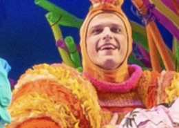 Joshua Bess in The SpongeBob Musical. Photo by Jeremy Daniel
