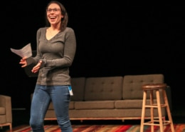 Literary Manager Lynde Rosario. Photo by John Moore