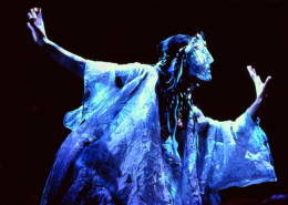 Alyssa Bresnahan as Thetis in the 2000 Denver Center Theatre Company production of Tantalus. Photo by p. switzer
