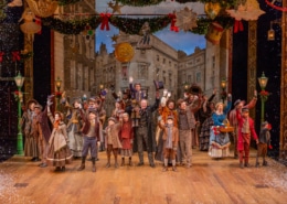 2018 Cast of A Christmas Carol waving