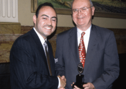 State Representative Nolbert Chavez & Lester Ward with 1998 Tony Award