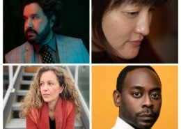 Playwrights Leonard Madrid, Kimber Lee, Kirsten Potter, and James Ijames in a collage.