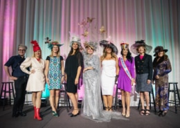 The winners of the Women with Hattitude runway show pose for a photo