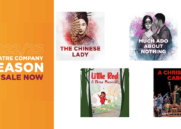 The artwork for the four featured shows