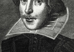 A sketch of William Shakespeare