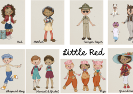 Costume renderings for Little Red