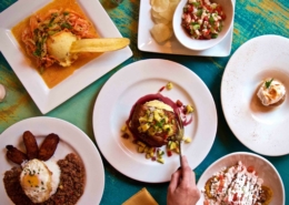 Plates of Cuban food served at Cuba Cuba