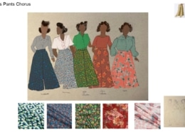 Costume rendering by Trevor Bowen for The Color Purple