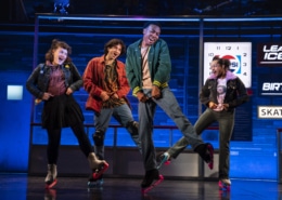 The cast of Kimberly Akimbo dances together onstage