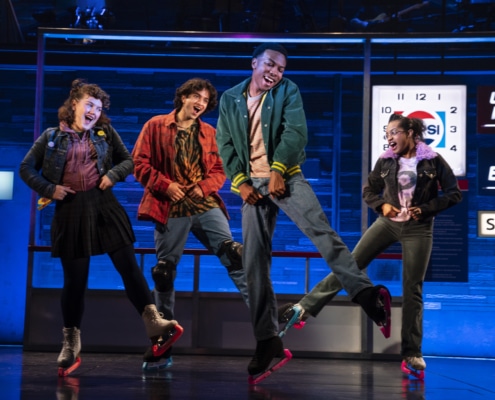 The cast of Kimberly Akimbo dances together onstage
