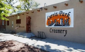 The exterior of Curtis Park Creamery