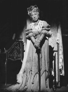 Actress Margaret Hamilton poses in costume for 1974's A Little Night Music tour