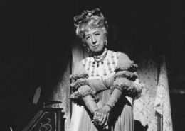 Actress Margaret Hamilton poses in costume for 1974's A Little Night Music tour