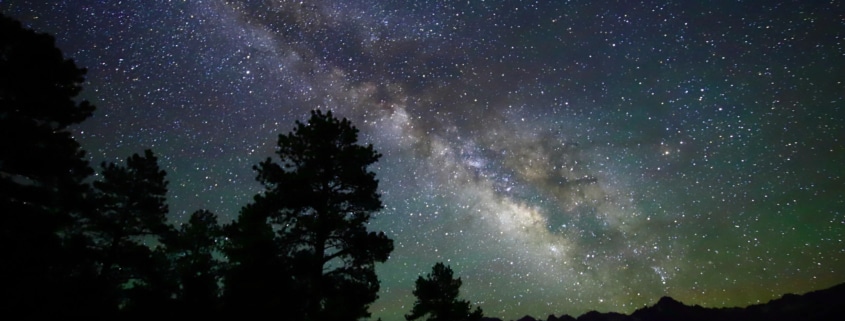 The sky seen at Top of the Pines